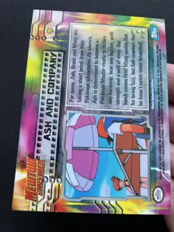 Ash And Company Pokemon Topps 2000 Mewtwo Strikes Back Blue Logo Card - Image 3