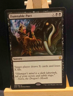 Damnable Pact - Dragons of Tarkir - Rare - NM MTG - Image 1