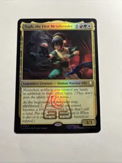 Toph, the First Metalbender - Prerelease Foil MTG Plus Bonus Rare!!! - Image 1
