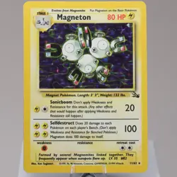 Pokemon TCG - Magneton 11/62 Fossil Holo Rare WOTC 1999 - EXC - Image 2