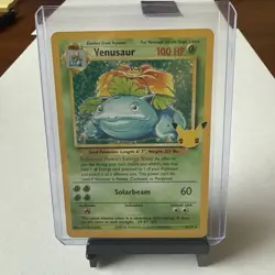 Pokemon Venusaur 25th Anniversary Holo Rare Celebrations NM - Image 1