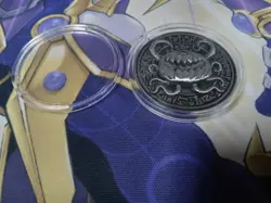 YuGiOh Official YCS Pre-Registration Coin Silver | pumpking | Konami - Image 1