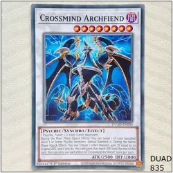Crossmind Archfiend - DUAD-EN039 - Common 1st Edition Yugioh - Image 1