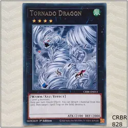 Tornado Dragon - CRBR-EN013 - Rare 1st Edition Yugioh - Image 1