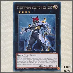 Evilswarm Exciton Knight - CRBR-EN048 - Rare 1st Edition Yugioh - Image 1