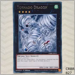 Tornado Dragon - CRBR-EN013 - Rare 1st Edition Yugioh - Image 1
