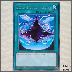 Dimensional Fissure - CRBR-EN030 - Rare 1st Edition Yugioh - Image 1
