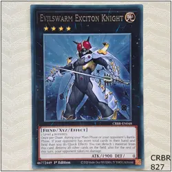 Evilswarm Exciton Knight - CRBR-EN048 - Rare 1st Edition Yugioh - Image 1