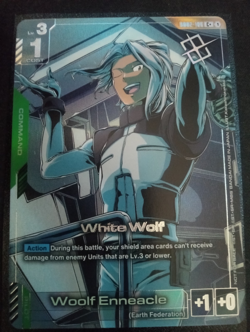 Gundam Card Game English White Wolf C+ Store Tournament Winner Promo NM - Image 1