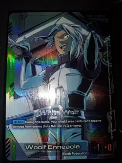 Gundam Card Game English White Wolf C+ Store Tournament Winner Promo NM - Image 2