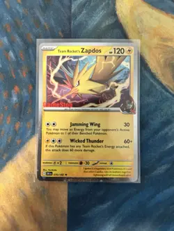 Team Rockets Zapdos 070 Gamestop Exclusive Promo NM - Pokemon TCG Cards - Image 1