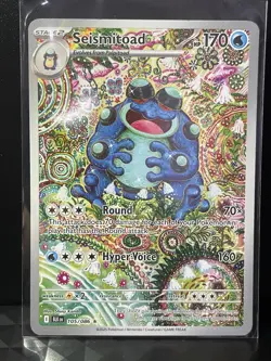Seismitoad 105/086 Illustration Rare Sv: Black Bolt Pokemon Card English NM - Image 1