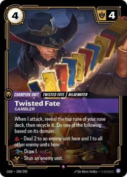 ~ Twisted Fate Gambler ~ Foil ~ Riftbound: Origins - Image 1