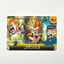 S3413 Gotenks Super Saiyan Japanese Dragon Ball Z x Morinaga Clear Card 457 D2 - Image 1