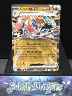 Pokemon Card Greninja ex 106/167 Double Rare Twilight Masquerade Prize Play! NM - Image 1