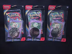 Pokemon Phantasmal Flames 1 Cottonee& 2Whimsicott Checklane Blister Set of 3 - Image 1