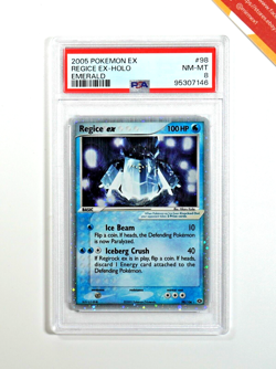 Pokemon PSA 8 Regice Ex #98 Holo EX Emerald 2005 English - Image 1