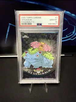 PSA 10 GEM MINT Venusaur #3 Topps Chrome Pokemon TV 2000 - Image 1