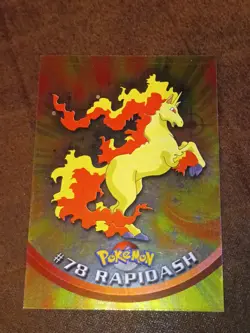 Rapidash Foil TOPPS Series 2 Blue Logo #78 Pokemon Card TCG NM/MINT - Image 1