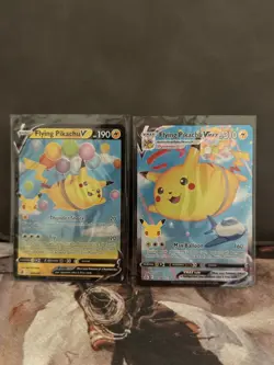 Flying / Surfing Pikachu V & VMAX Celebrations Pokemon 4 Card Set - Image 4