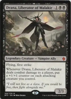 Drana, Liberator of Malakir M Battle for Zendikar 109 - LP MTG - Image 1