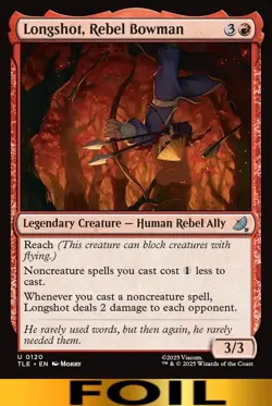 1x - Longshot, Rebel Bowman - FOIL #120 - Avatar: Eternal - CUC NM MTG - Image 1