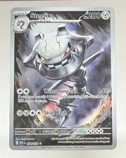 POKEMON TCG STEELIX 150/132 ILLUSTRATION RARE HOLO MINT FROM PACKET TO SLEEVE - Image 1