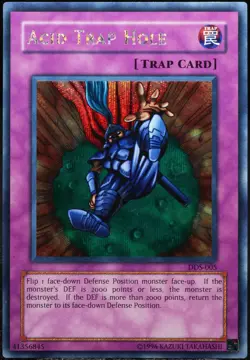 Yu-Gi-Oh! Acid Trap Hole DDS-005 Prismatic Secret Rare [EX-NM] Promo | EN 2002 - Image 1