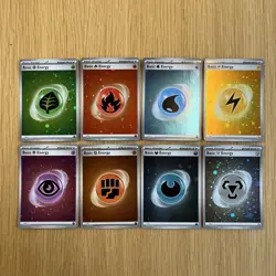 Cosmos Holo SVE Basic Energy Scarlet & Violet Complete Set Pokemon Cards - NM - Image 1