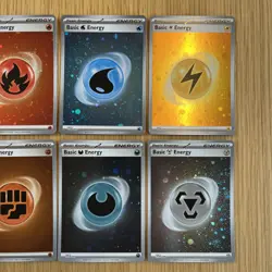 Cosmos Holo SVE Basic Energy Scarlet & Violet Complete Set Pokemon Cards - NM - Image 5