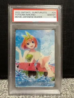 PSA10 2022 The Quintessential Quintuplets Movie Wafer Card SP024 YOTSUBA NAKANO - Image 1