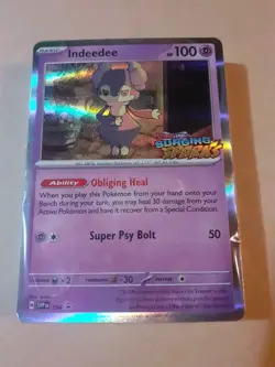 Pokemon Surging Sparks Indeedee Prerelease Build & Battle Promo Deck Sealed - Image 1