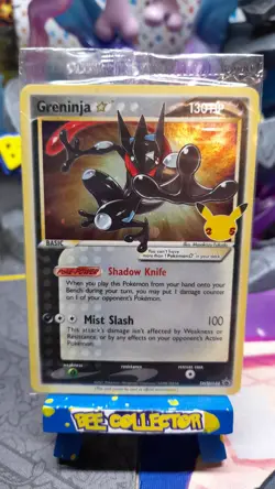 Pokemon tcg Greninja Gold Star promo SWSH144 Celebrations 25thAnniversary SWIRL - Image 1