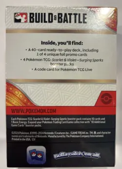 Pokemon Scarlet and Violet Surging Sparks Build and Battle Box Sealed - Image 4