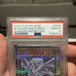 BLUE-EYES WHITE DRAGON QCDB-JP009 QCSR Quarter Century Secret Rare PSA 10 - Image 2