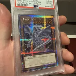 BLUE-EYES WHITE DRAGON QCDB-JP009 QCSR Quarter Century Secret Rare PSA 10 - Image 3