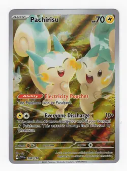 Pachirisu 208/198 Pokemon TCG Scarlet Violet Base Illustration Rare Card - Image 1