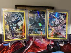 Pokemon XY Promo 3 Card Lot - XY76 Zekrom, XY75 Palkia, XY77 Dialga Art Set - Image 1