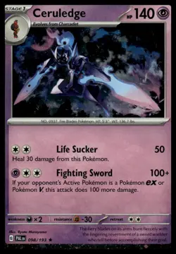 Miscellaneous Cards & Products #098/193 Ceruledge Cosmos Holo Rare Promo - Image 1