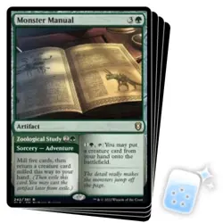 MONSTER MANUAL X4 Commander Legends: Battle For Baldur's Gate Magic MTG CARD - Image 1