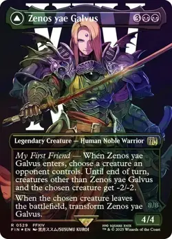 Zenos yae Galvus SURGE FOIL BORDERLESS - 0384 - Rare - Final Fantasy FIN MTG - Image 1