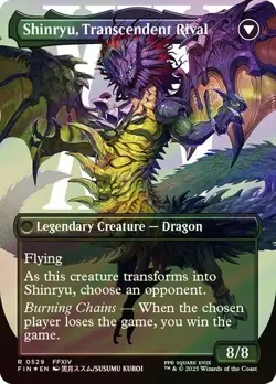 Zenos yae Galvus SURGE FOIL BORDERLESS - 0384 - Rare - Final Fantasy FIN MTG - Image 2