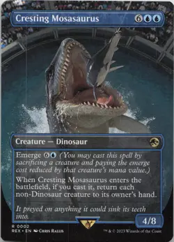 Cresting Mosasaurus (Borderless) R Universes Beyond: Jurassic World Collection 2 - Image 1