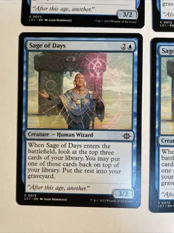 4x Mtg Lost Caverns Of Ixalan Sage Of Days NM/M Magic The Gathering - Image 2