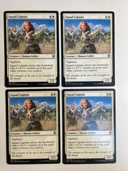 4x Mtg Commander Legends Squad Captain NM/M Magic The Gathering - Image 1
