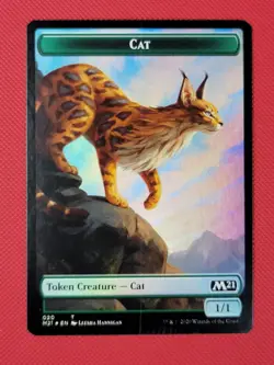 Magic The Gathering - Cat / Dog Token - FOIL - M21 - #19/20 - Image 1