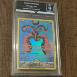 Graded Pokemon Card Galarian Moltres SWSH284 Crown Zenith Promo English Graded 9 - Image 2