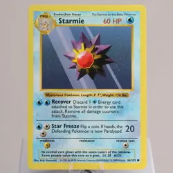 Pokemon TCG - Starmie 64/102 Base Set Common Shadowless WOTC 1999 - NM - Image 2