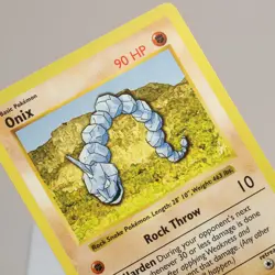 Pokemon TCG - Onix 56/102 Base Set Common Shadowless WOTC 1999 - NM - Image 1