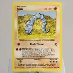 Pokemon TCG - Onix 56/102 Base Set Common Shadowless WOTC 1999 - NM - Image 2